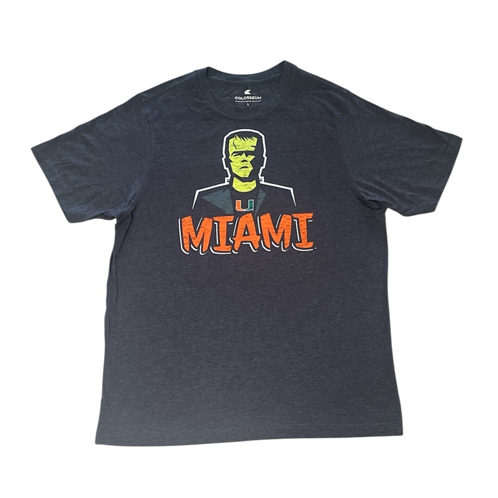 Miami Hurricanes Frankenstein Halloween T-Shirt